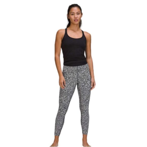 Lululemon InStill Tight High-Rise legging Warped Grain Alpine White Black 6 - Picture 1 of 13